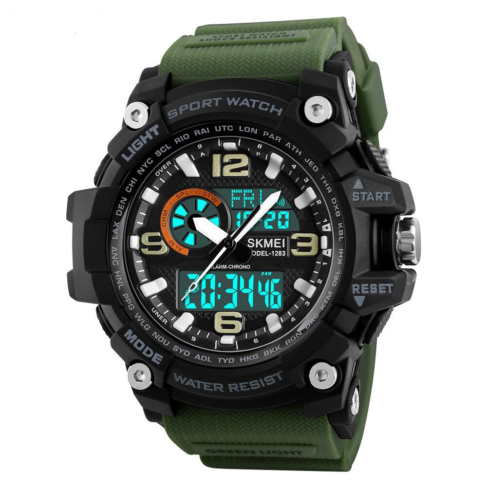 Skmei 1283 Black-Military Wristband