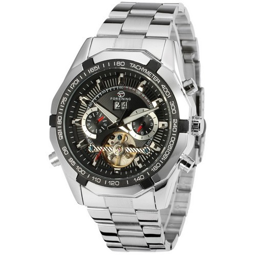 Forsining FSG340 Silver-Black