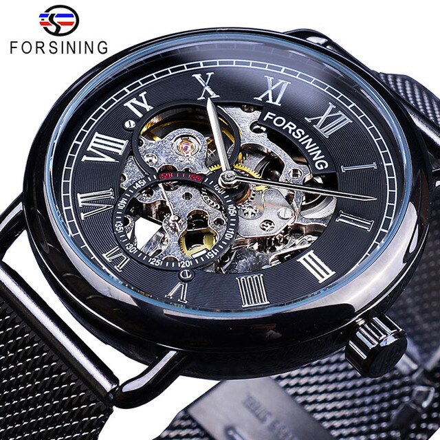 Forsining 1124 Black-Silver