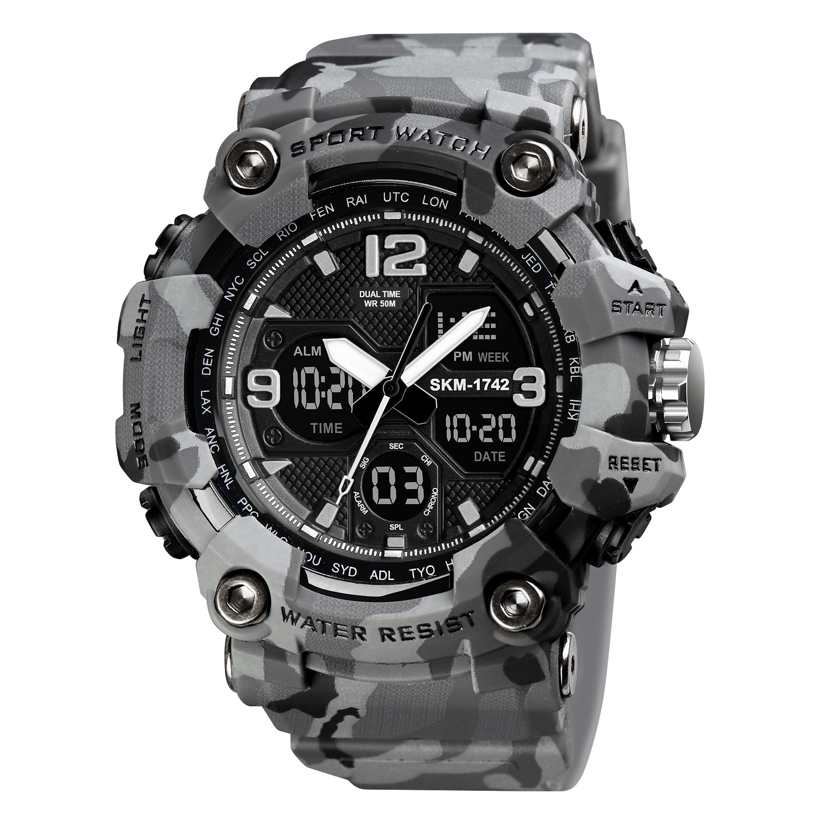 Skmei 1742 Gray Military