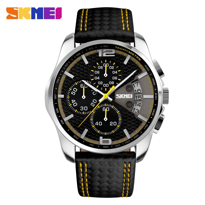 Skmei 9106YL Silver-Black-Yellow