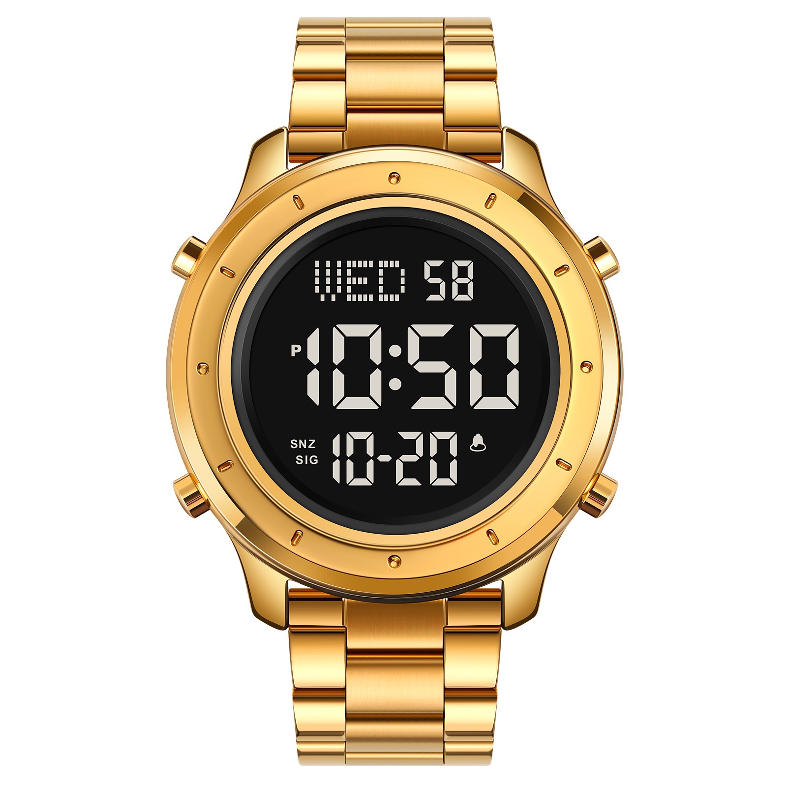 Skmei 1864SGDBK Gold-Black Steel