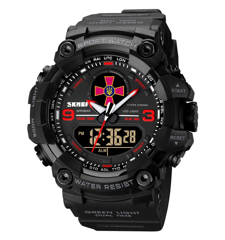 Skmei 1818BKRDUA Black-Red Tactic UA