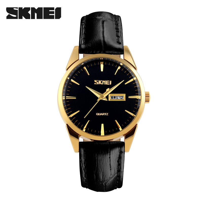 Skmei 9073GDBK-S Gold-Black lady
