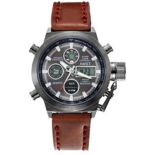 AMST 3003A Black-Brown Wristband
