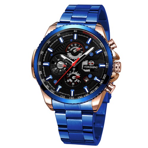 Forsining 6909 Blue-Cuprum-Black