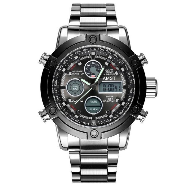 AMST 3022 Metall Silver-Black