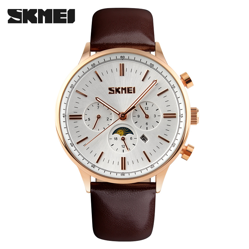 Skmei 9117RGWT Cuprum-White-Brown